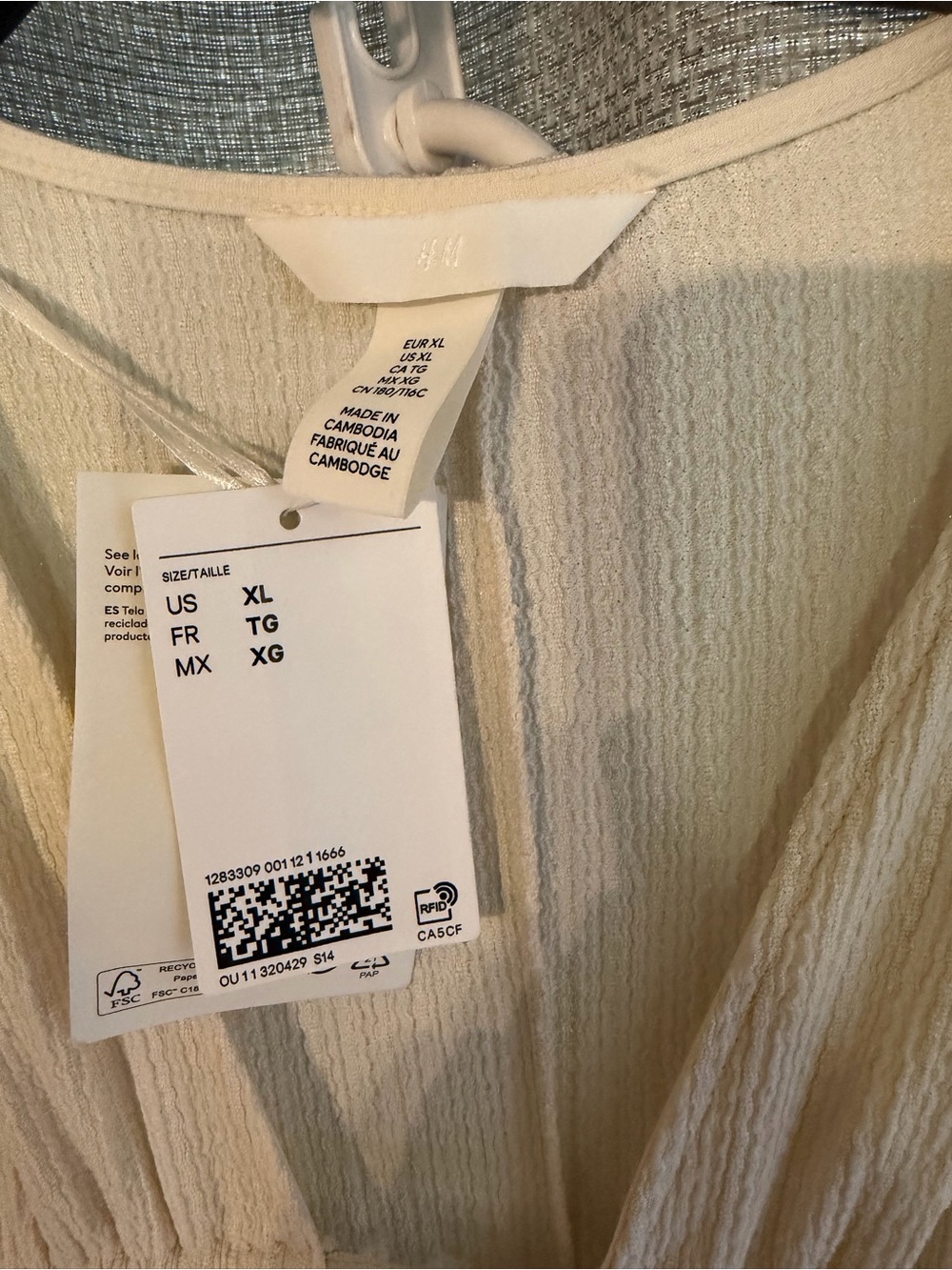 H&M Cream Sleeveless Maxi Dress with Tie-Front - Picture 5 of 8